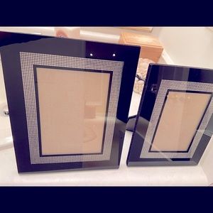 Set of 2 Crystal Accented Picture Frames